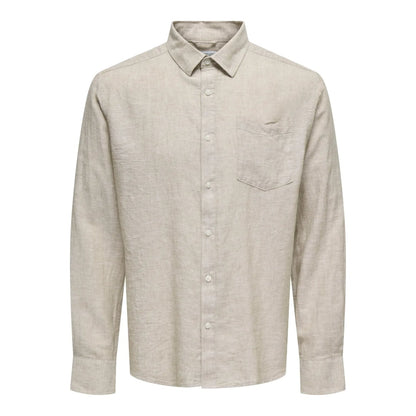 Chemise Only & Sons Onscaiden Life 1PKT Linen Blend