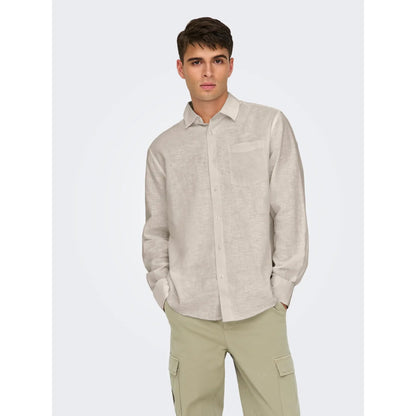Chemise Only & Sons Onscaiden Life 1PKT Linen Blend