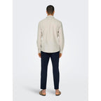 Chemise Only & Sons Onscaiden Life Linen Chinchilla