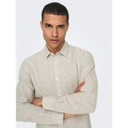 Chemise Only & Sons Onscaiden Life Linen Chinchilla