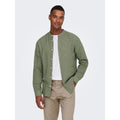 Chemise Only & Sons Onscaiden Life Linen Col Mao Swamp