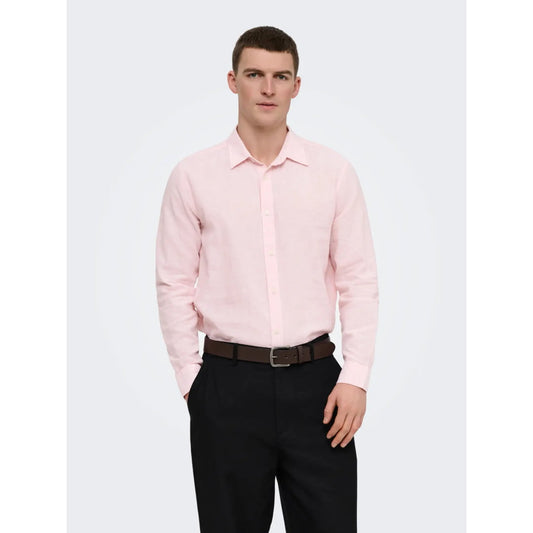 Chemise Only & Sons Onscaiden Life Linen Veiled Pink