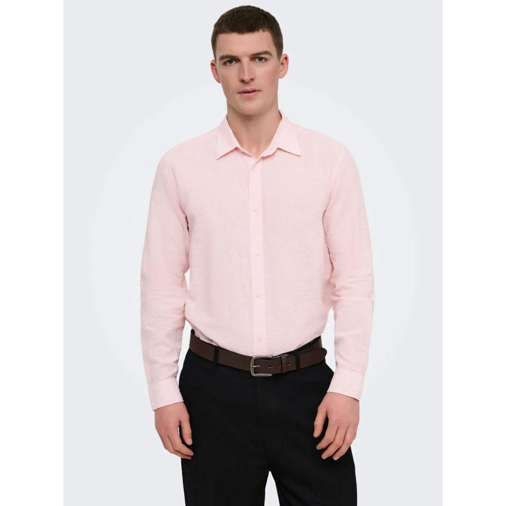 Chemise Only & Sons Onscaiden Life Linen Veiled Pink