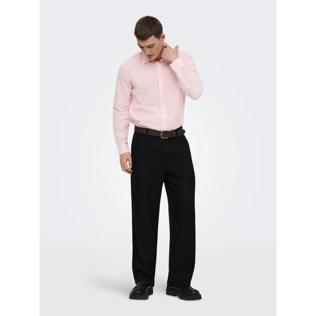 Chemise Only & Sons Onscaiden Life Linen Veiled Pink