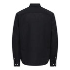 Chemise Only & Sons Onscaiden Life Solid Linen Black - Swamp