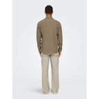 Chemise Only & Sons Onscaiden Life Solid Linen Fossil
