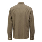 Chemise Only & Sons Onscaiden Life Solid Linen Fossil
