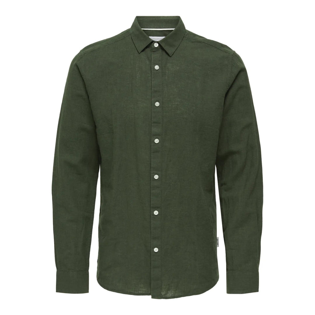 Chemise Only & Sons Onscaiden Life Solid Linen Kambaba