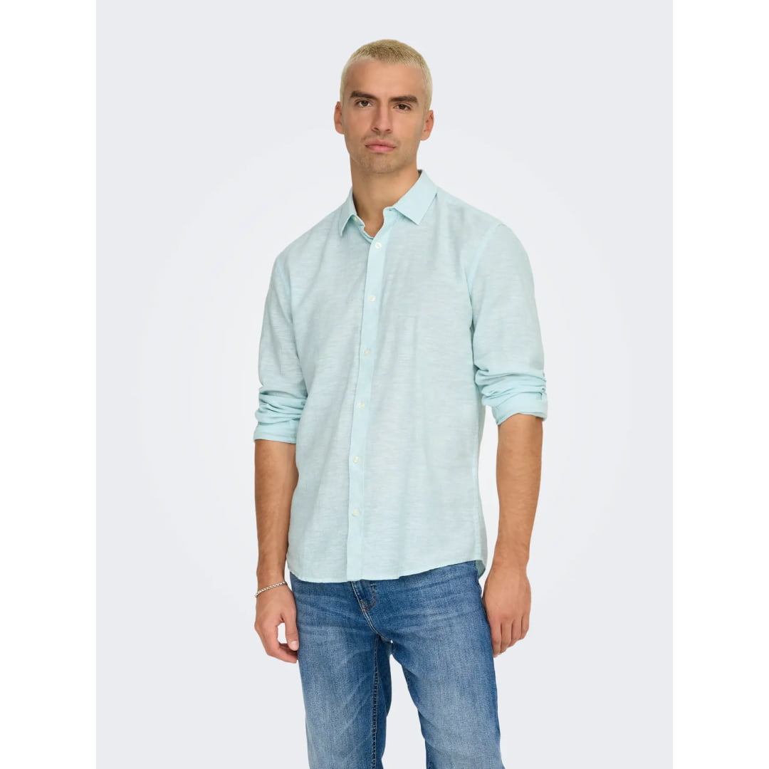 Chemise Only & Sons Onscaiden Life Solid Linen Plume