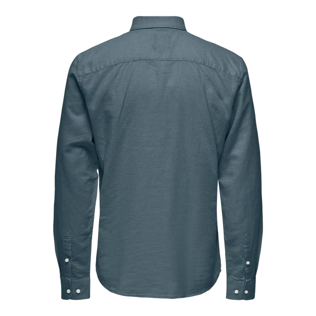 Chemise Only & Sons Onscaiden Life Solid Linen Stormy