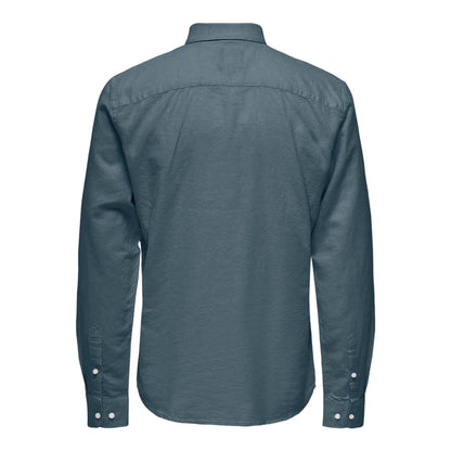 Chemise Only & Sons Onscaiden Life Solid Linen Stormy