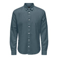 Chemise Only & Sons Onscaiden Life Solid Linen Stormy