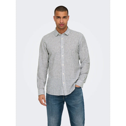Chemise Only & Sons Onscaiden Life Stripe Linen 660 Dark
