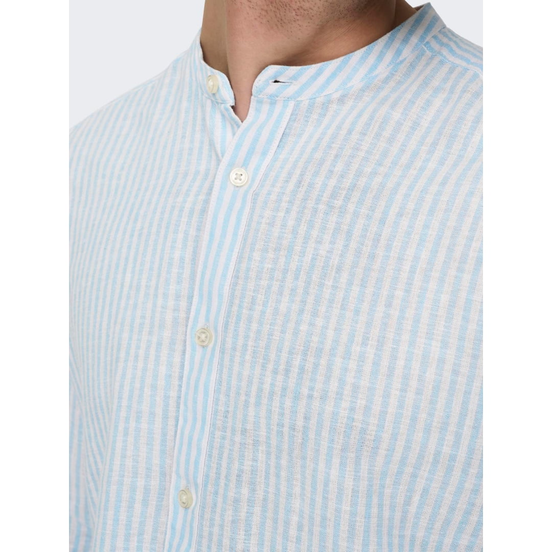 Chemise Only & Sons Onscaiden Life Stripe Linen Mao