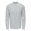 Chemise Only & Sons Onscaiden Life Stripe Linen Mao Sea