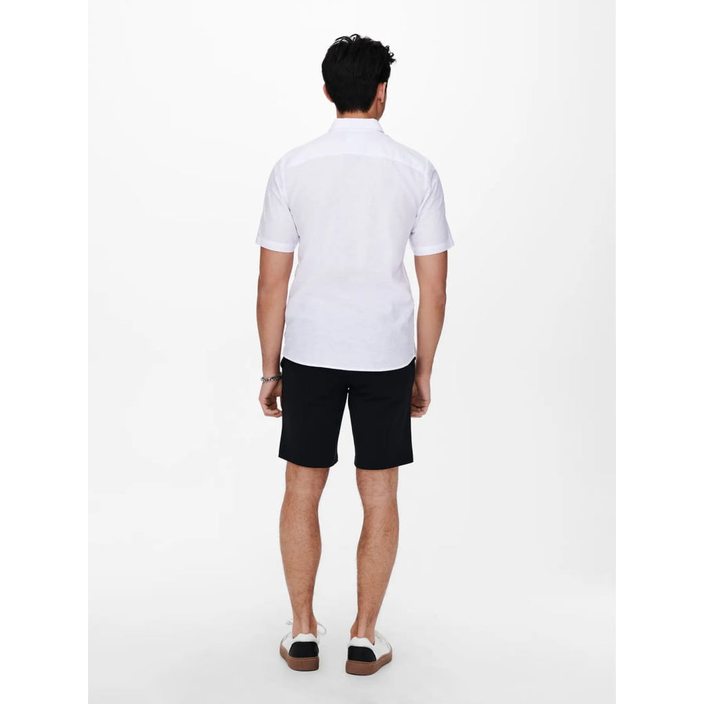 Chemise Only & Sons Onscaiden SS Life Linen White