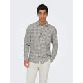 Chemise Only & Sons ONSGUDMUND LS Checked Egret Jet Black
