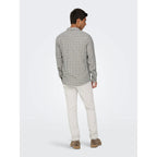 Chemise Only & Sons ONSGUDMUND LS Checked Egret Jet Black