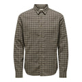 Chemise Only & Sons ONSGUDMUND LS Checked Walnut Jet Black