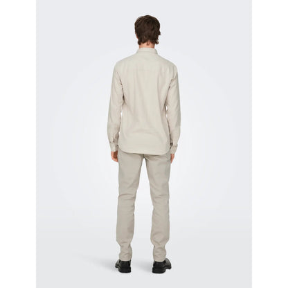 Chemise Only & Sons ONSGUDMUND Slim 1-Pkt Silver Lining