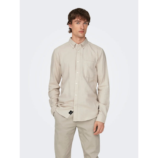 Chemise Only & Sons ONSGUDMUND Slim 1-Pkt Silver Lining