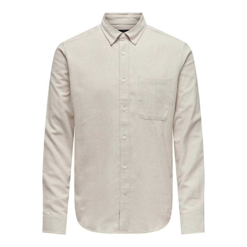 Chemise Only & Sons ONSGUDMUND Slim 1-Pkt Silver Lining