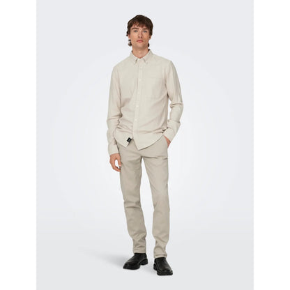 Chemise Only & Sons ONSGUDMUND Slim 1-Pkt Silver Lining