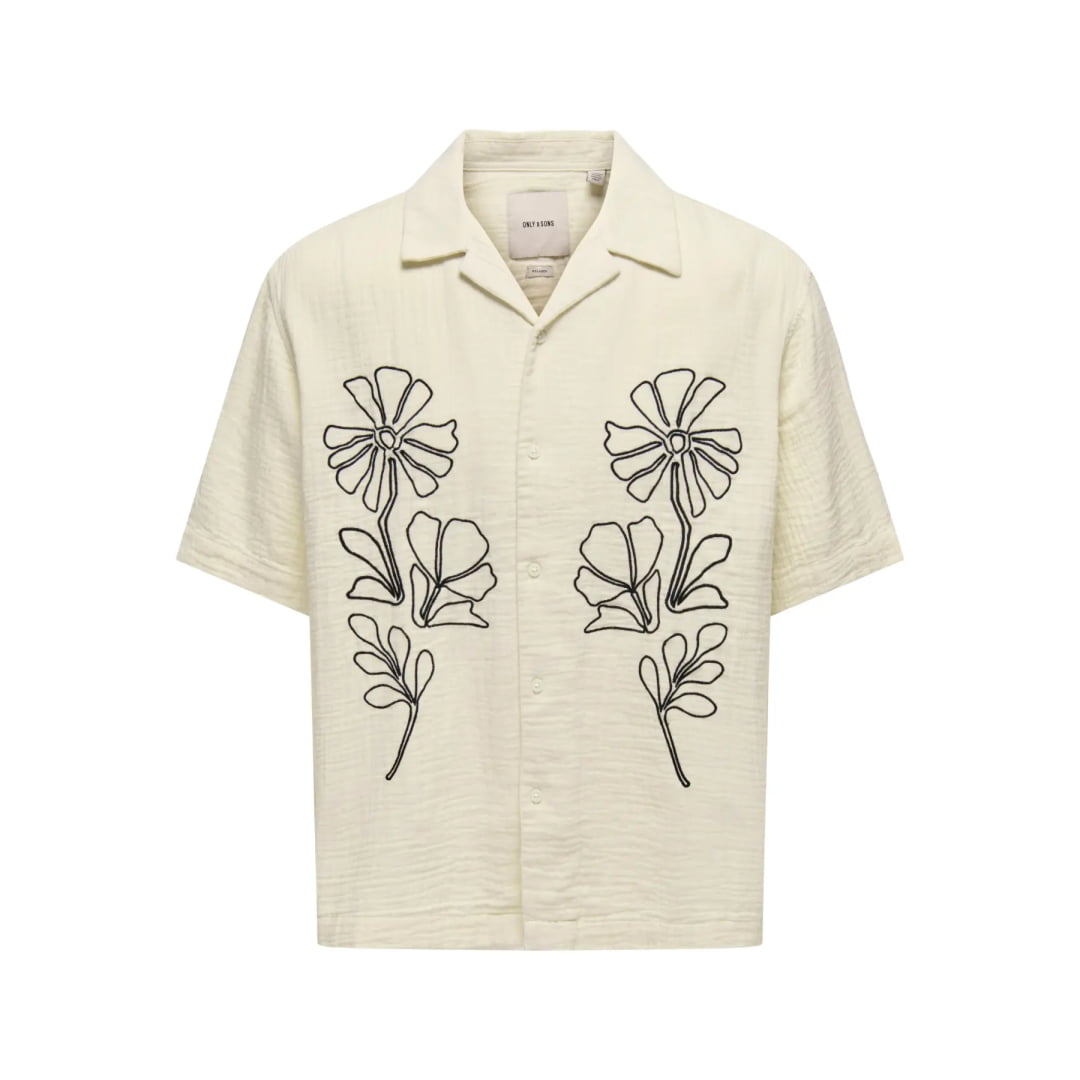 Chemise Only & Sons ONSJACKSON RLX 014 Bone White Black