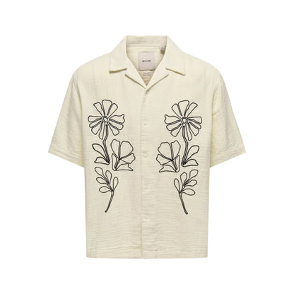 Chemise Only & Sons ONSJACKSON RLX 014 Bone White Black