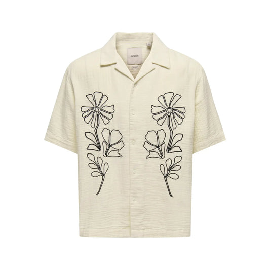 Chemise Only & Sons ONSJACKSON RLX 014 Bone White Black