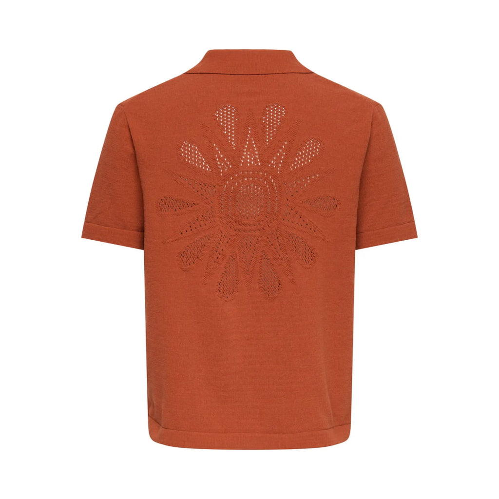 Chemise Only & Sons ONSJAM Life Reg Knit Burnt Brick