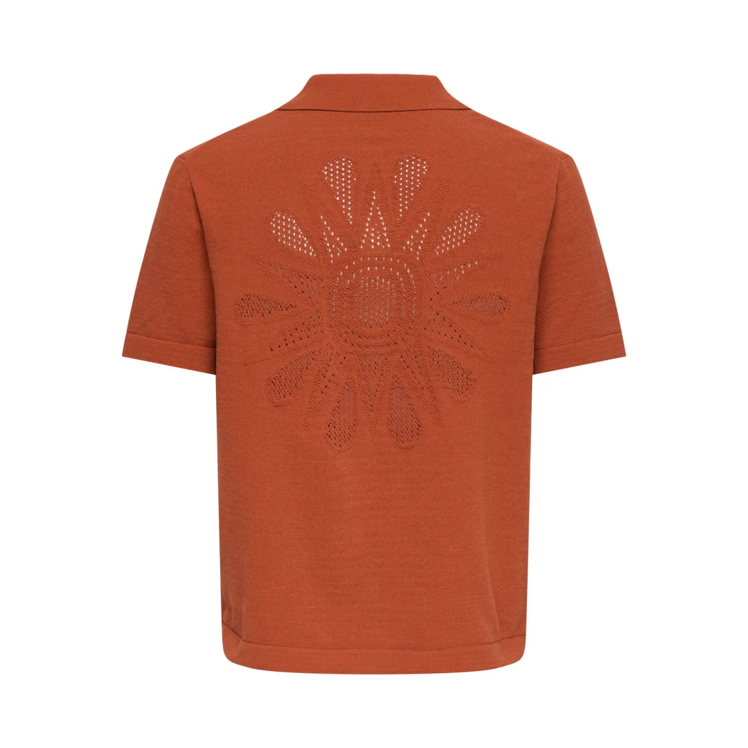 Chemise Only & Sons ONSJAM Life Reg Knit Burnt Brick