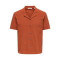 Chemise Only & Sons ONSJAM Life Reg Knit Burnt Brick