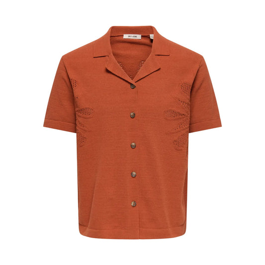 Chemise Only & Sons ONSJAM Life Reg Knit Burnt Brick