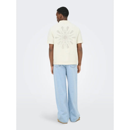 Chemise Only & Sons ONSJAM Life Reg Knit Egret - Onsjam