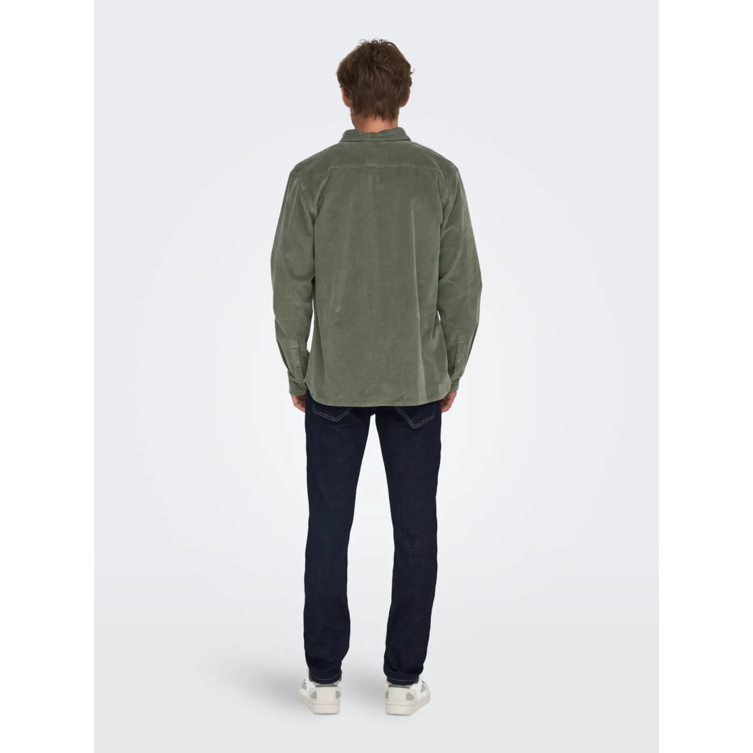 Chemise Only & Sons Onsmichael 18W Reg Cord Stretch Castor