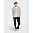 Chemise Only & Sons Onsmichael 18W Reg Cord Stretch Silver