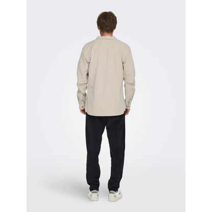 Chemise Only & Sons Onsmichael 18W Reg Cord Stretch Silver