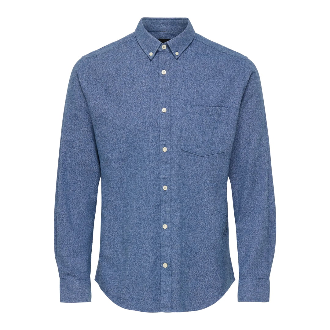 Chemise Only & Sons Onsniko LS Melange Dress Blues