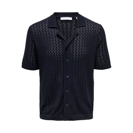 Chemise Only & Sons ONSSANTO REG Resort Knit Dark Sapphire