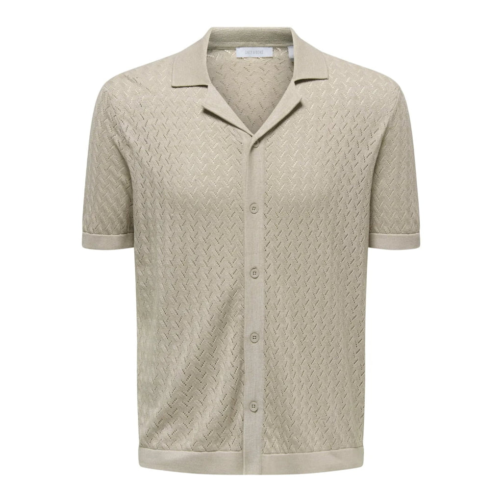 Chemise Only & Sons ONSSANTO REG Resort Knit Pure Cashmere