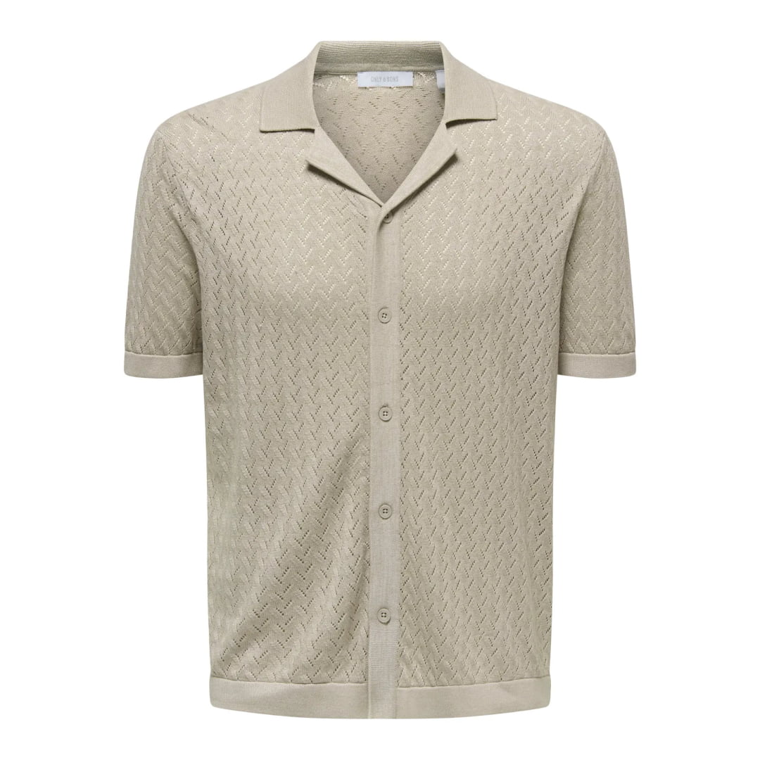 Chemise Only & Sons ONSSANTO REG Resort Knit Pure Cashmere