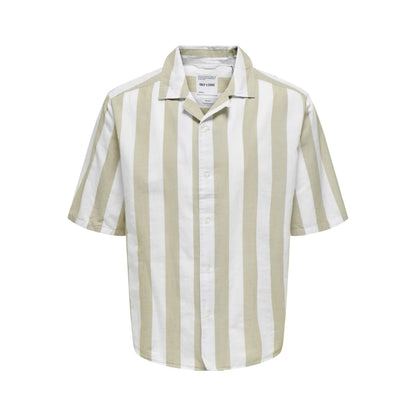 Chemise Only & sons ONSTES RLX Slub Stripe Chinchilla