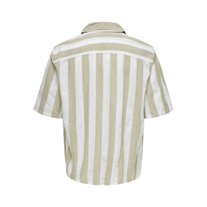 Chemise Only & sons ONSTES RLX Slub Stripe Chinchilla