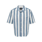 Chemise Only & sons ONSTES RLX Slub Stripe Vintage Indigo