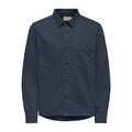 Chemise Only & Sons Onstimes 0348 Reg Overshirt Blue Nights