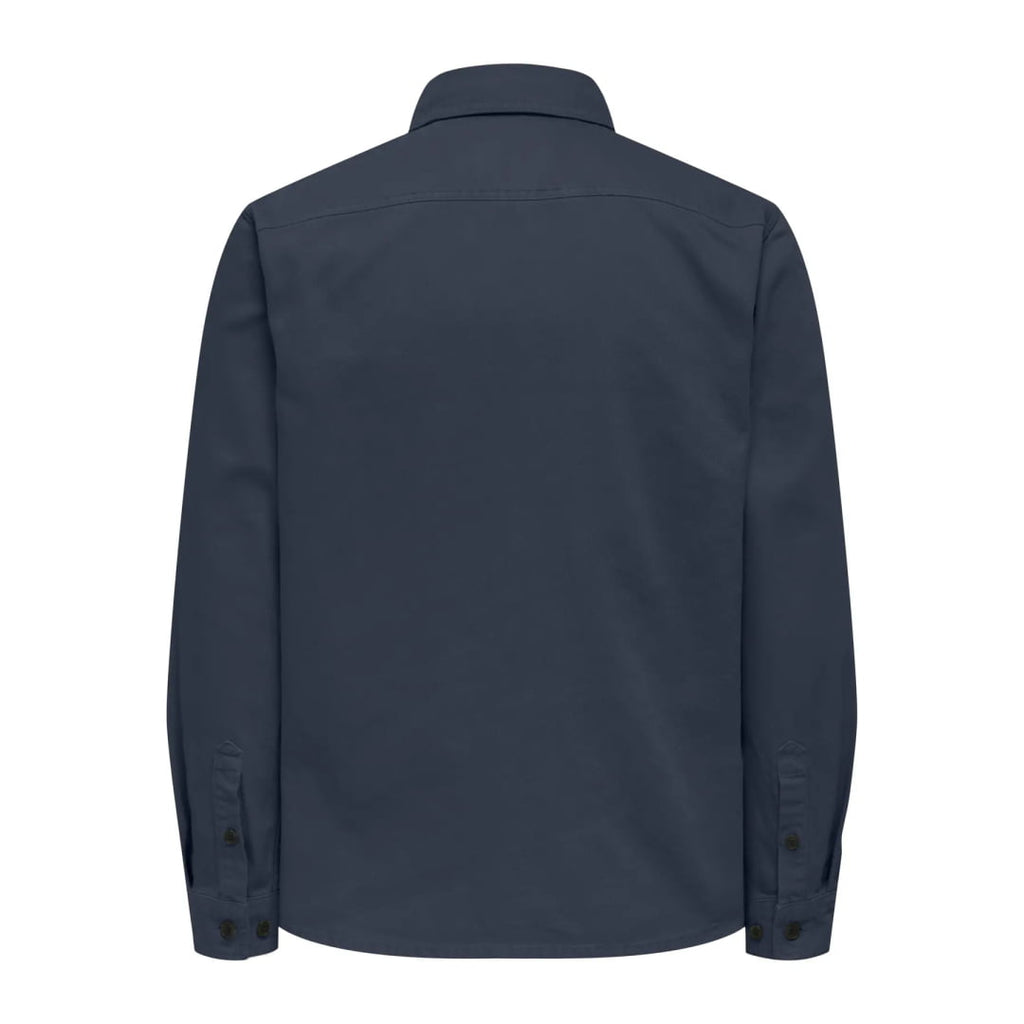 Chemise Only & Sons Onstimes 0348 Reg Overshirt Blue Nights
