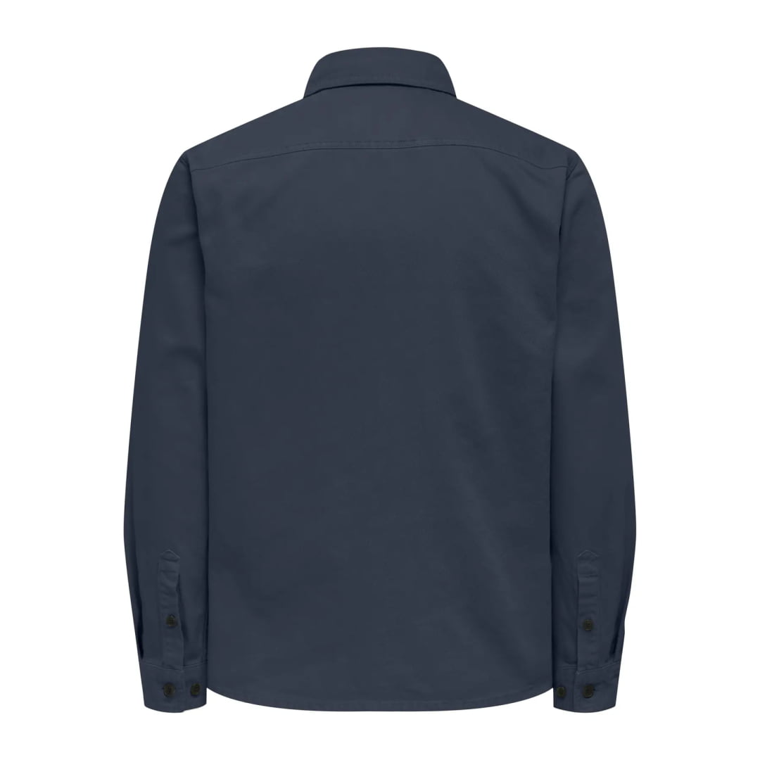 Chemise Only & Sons Onstimes 0348 Reg Overshirt Blue Nights