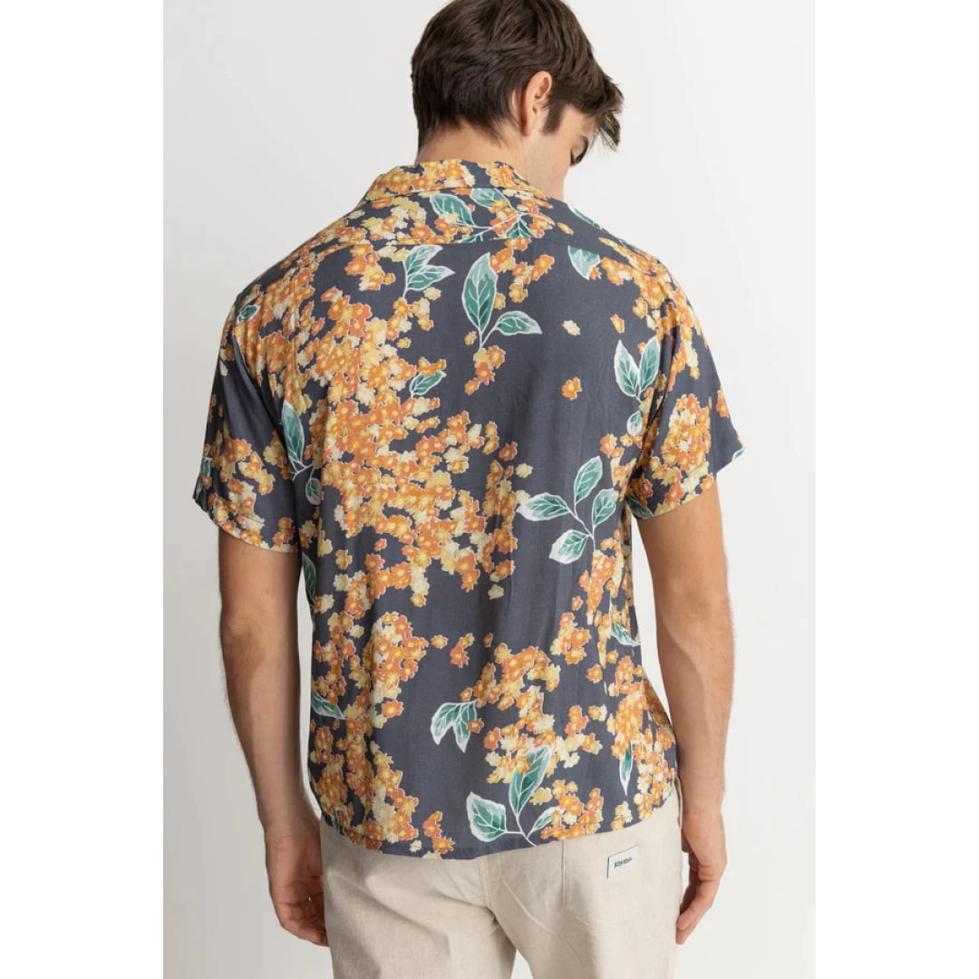 Chemise Rhythm Isle Floral Cuban SS Dark Navy - Raya