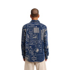 Chemise RVCA Dalas Patchwork Cord LS Dark Denim